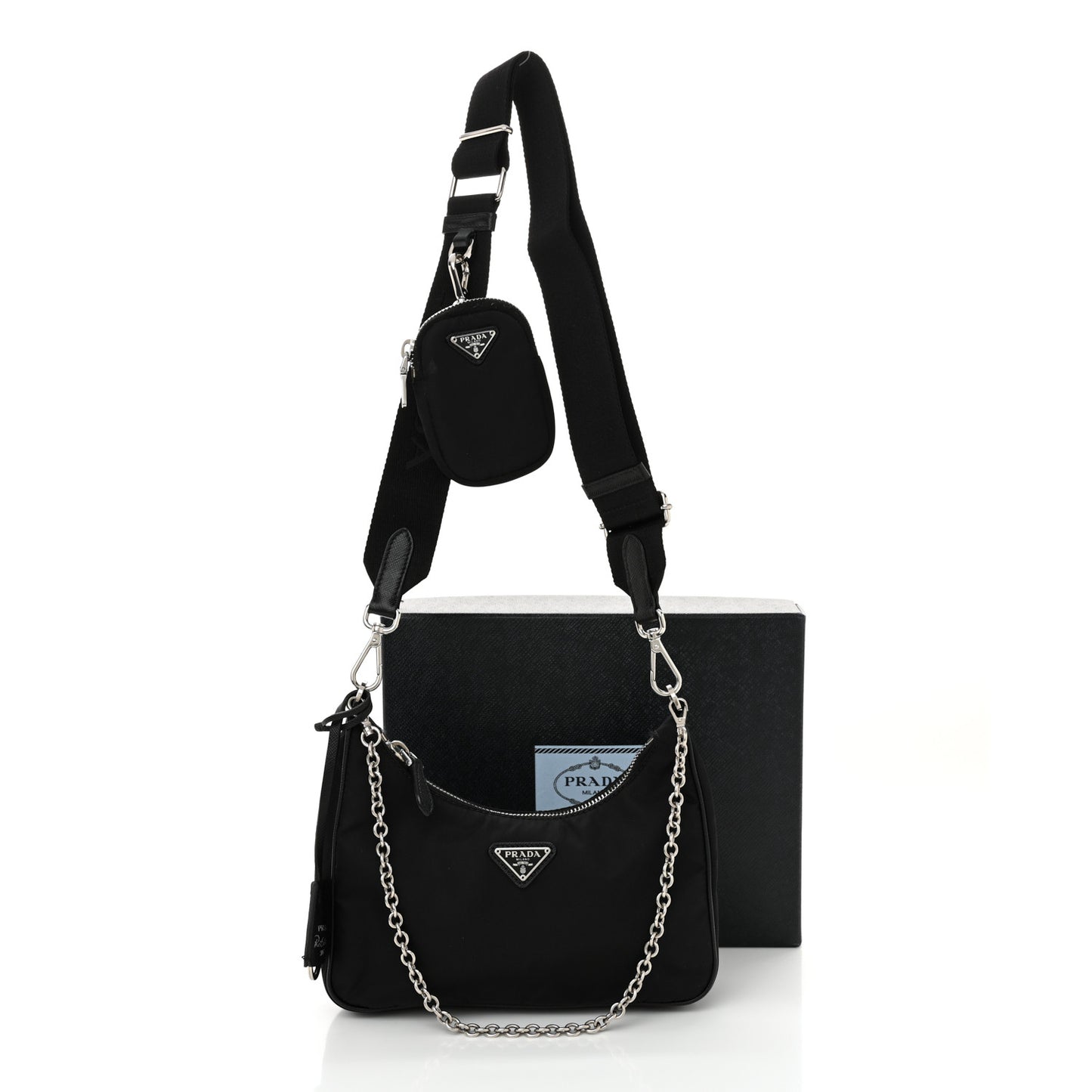 Nylon Re-Edition 2005 Shoulder Bag Black