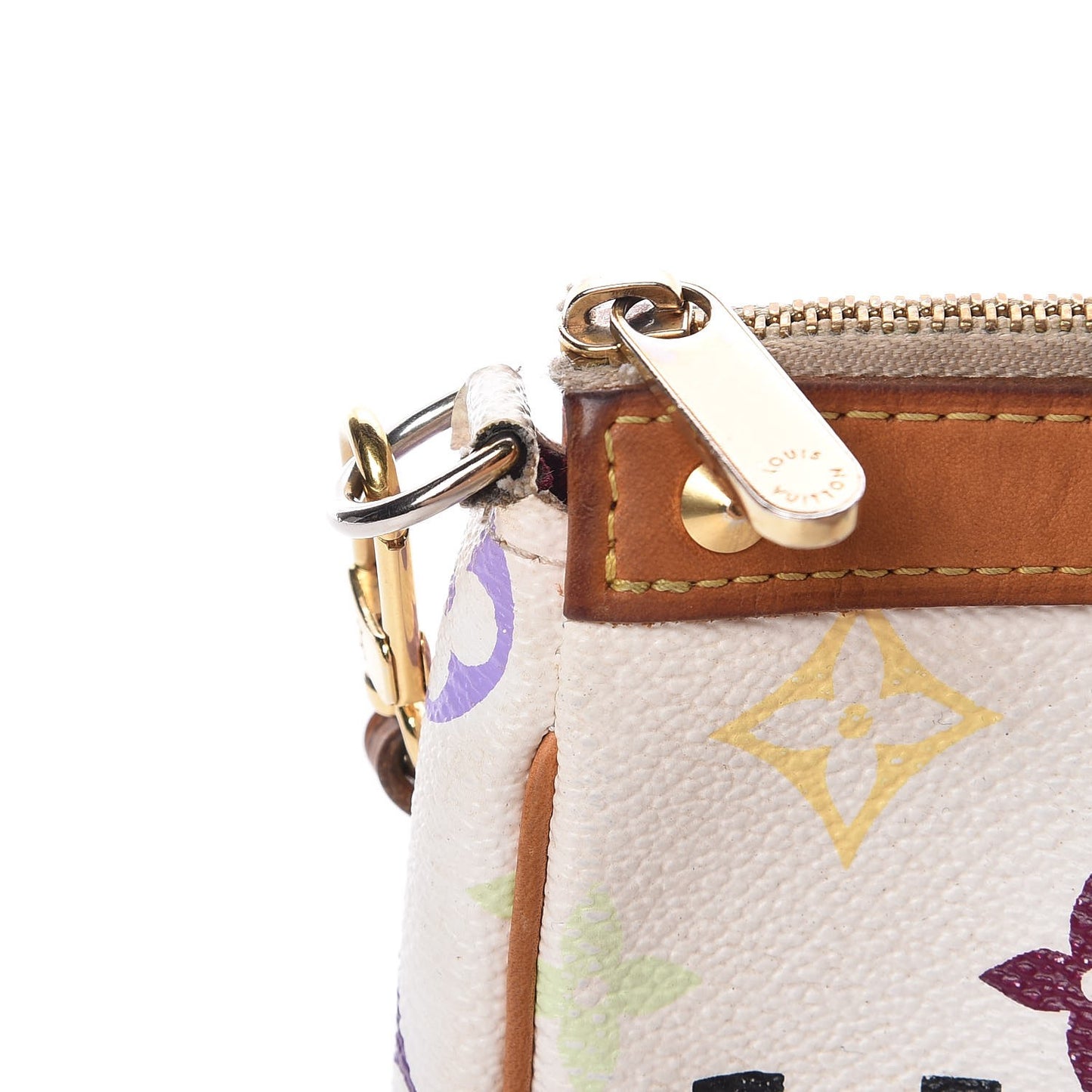 Monogram Multicolor Pochette Accessories White