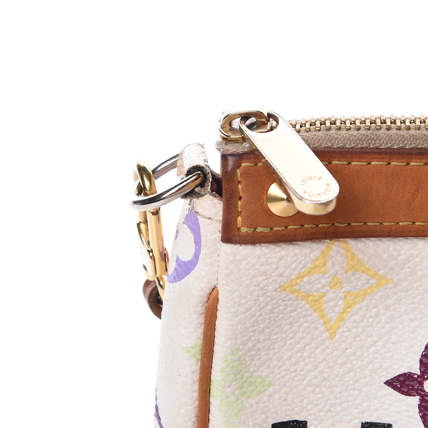 Louis Vuitton Monogram Multicolor Pochette Accessories White 10 of 14