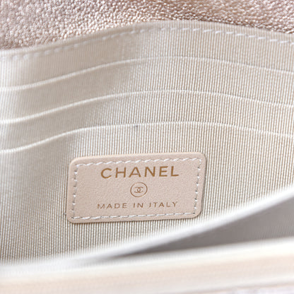 Chanel Metallic Lambskin Quilted Mini Wallet On Chain WOC Gold 6 of 10