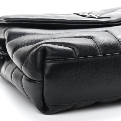 Saint Laurent Calfskin Y Quilted Monogram Toy Loulou Crossbody Bag Black 6 of 11
