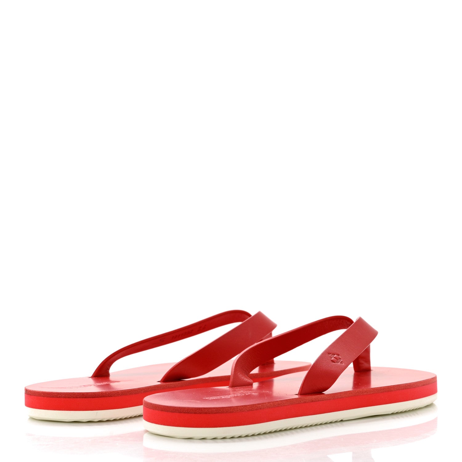 Hermes Calfskin Summer Thong Sandals 36 Pavot 4 of 9