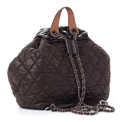 Chanel Iridescent Calfskin Quilted In The Mix Backpack Brown 3 of 10