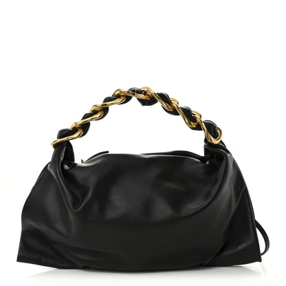 Burberry Calfskin Small Swan Chain Shoulder Bag Black 1 of 9