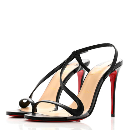 Christian Louboutin Nappa Rosalie 100 Sandals 38.5 Black 4 of 10