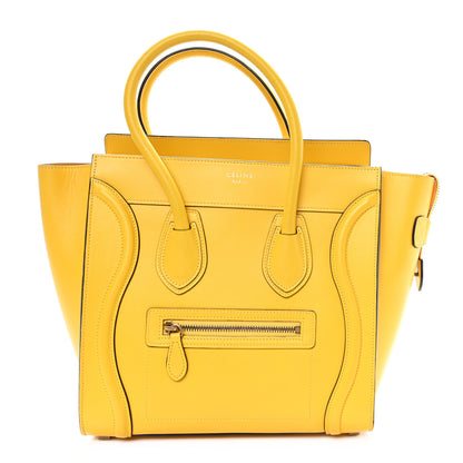 Celine Smooth Calfskin Micro Luggage Citron 1 of 11