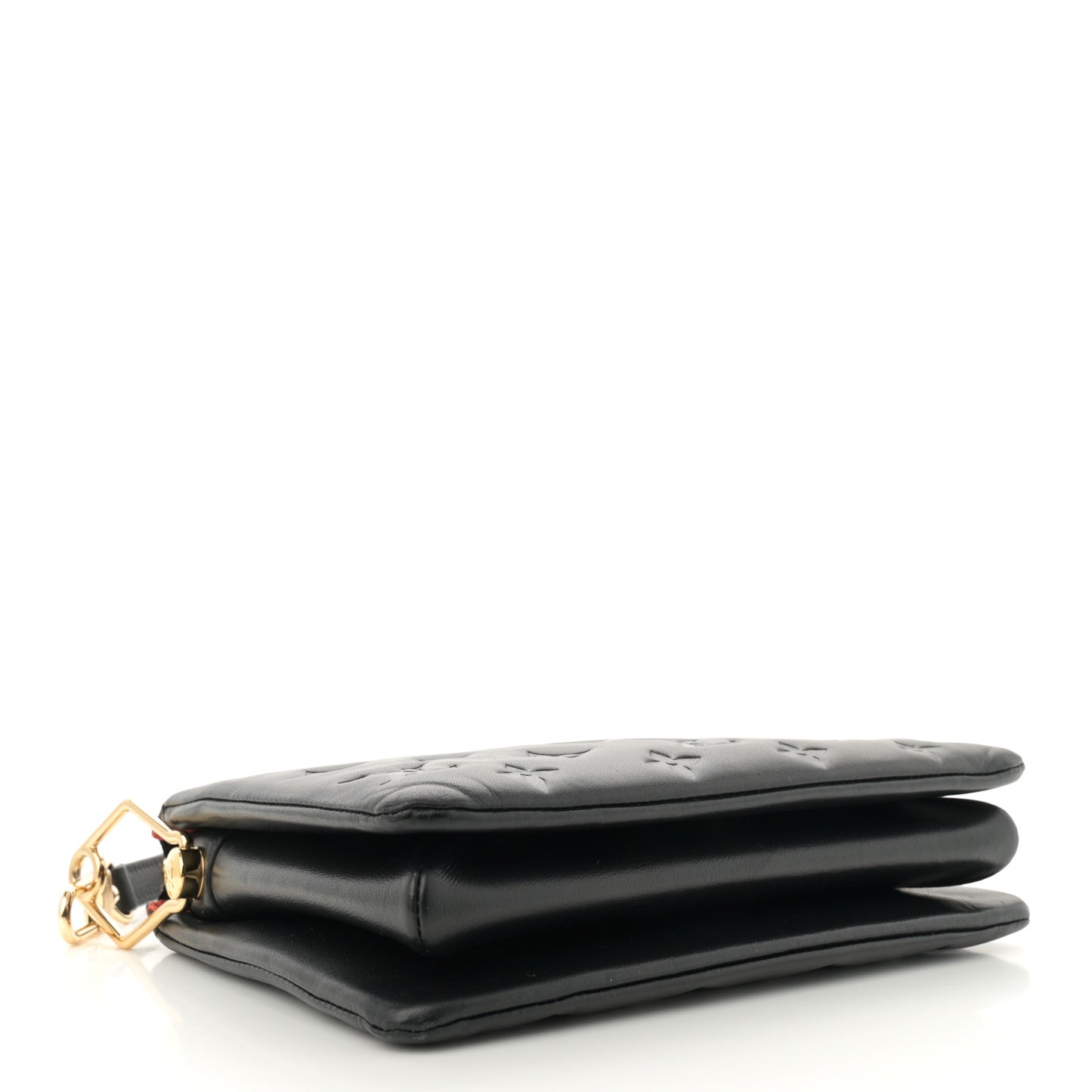 Lambskin Embossed Monogram Coussin BB Black