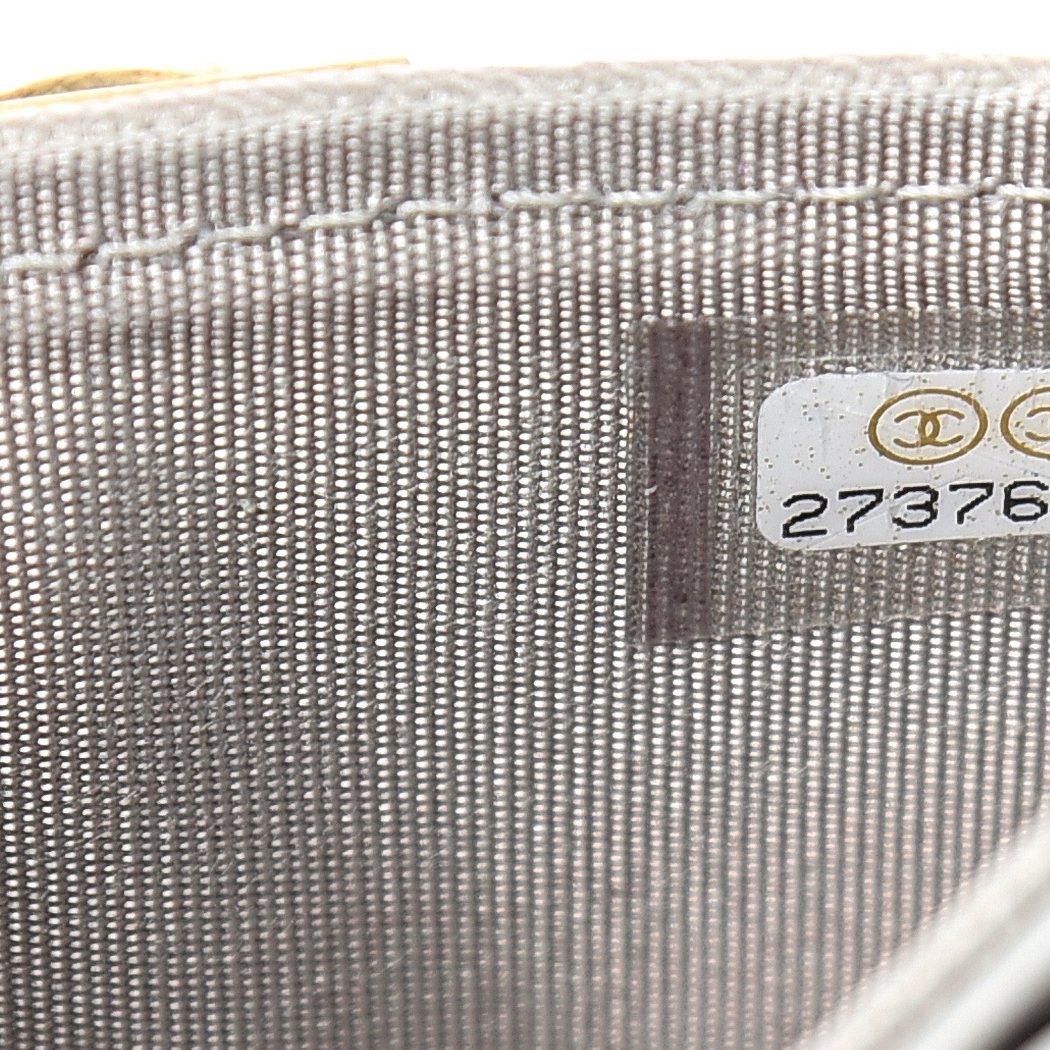 Chanel Caviar Quilted Boy Card Holder Grey 8 of 9