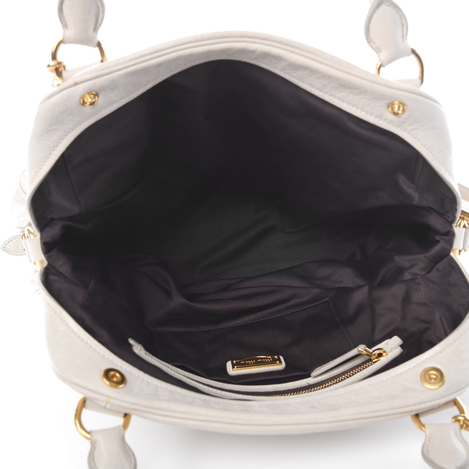 Miu Miu Nappa Medium Charm Satchel Agave 8 of 13