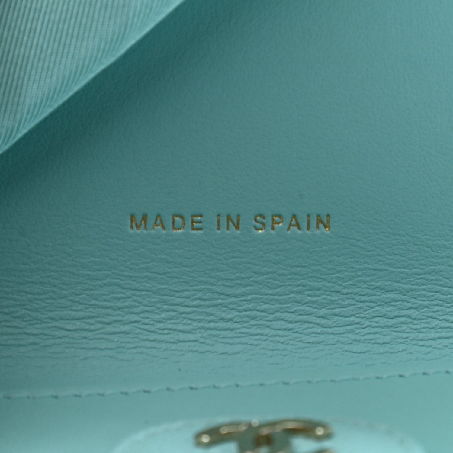 Chanel Caviar Quilted Compact Flap Wallet Light Blue 7 of 11