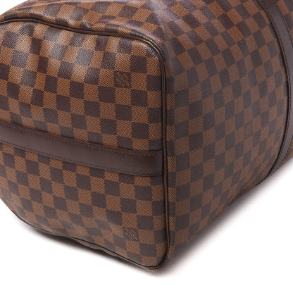 Louis Vuitton Damier Ebene Keepall Bandouliere 55 6 of 9