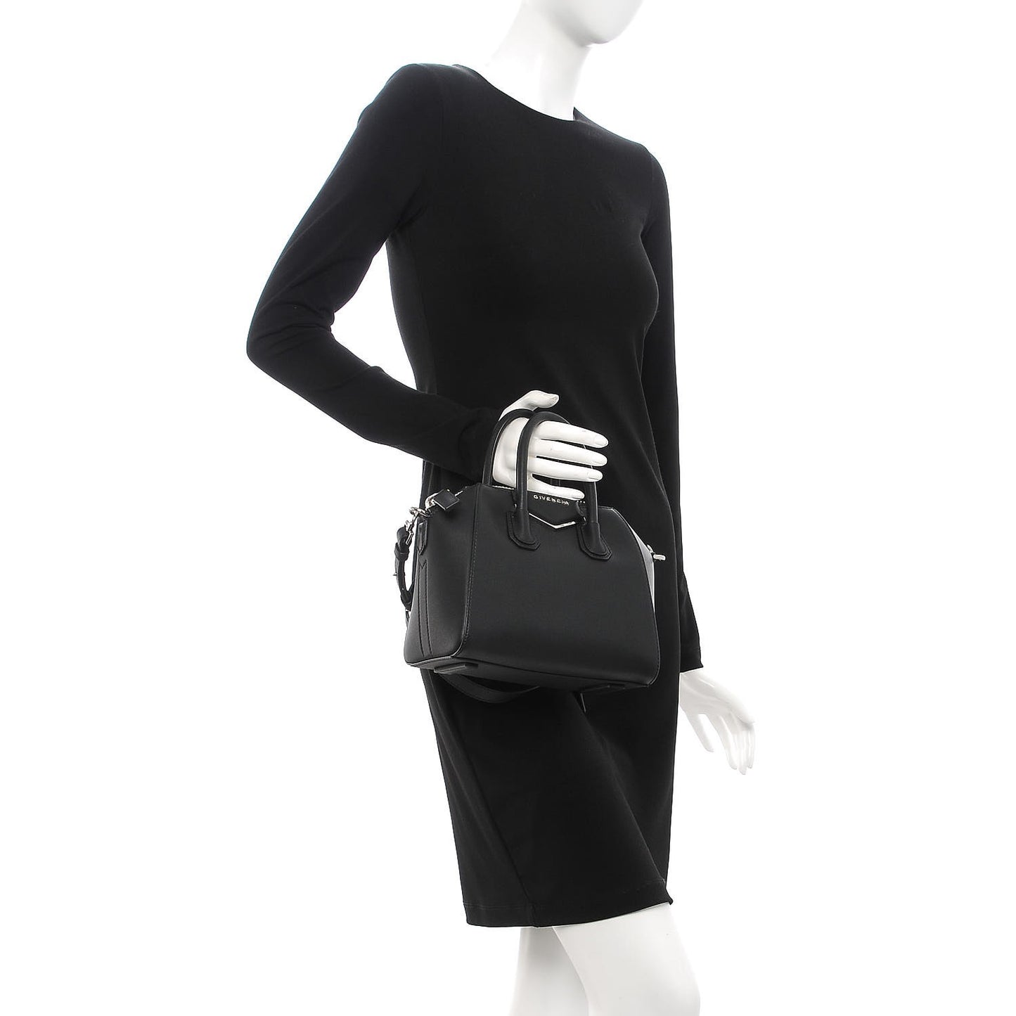 Calfskin Mini Metal Antigona Black