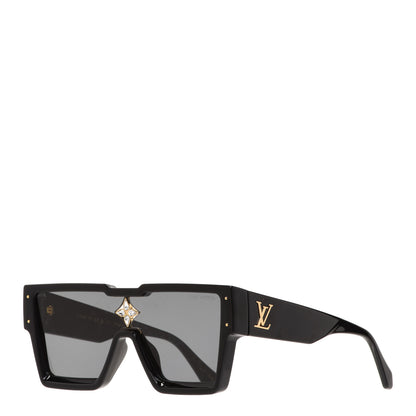 Louis Vuitton Acetate Swarovski Crystal Cyclone Sunglasses Z1578W Black 1 of 9