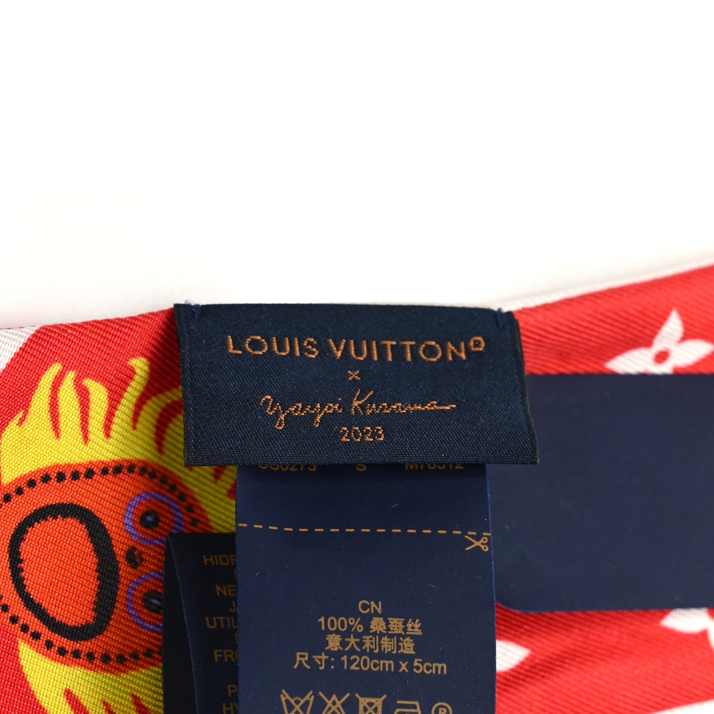 LV X YK Silk Monogram BB Bandeau Red