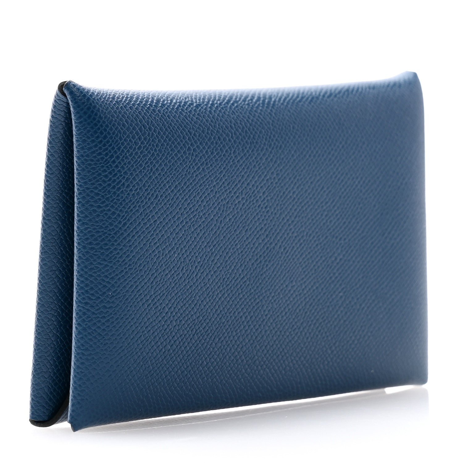 Hermes Madame Calfskin Calvi Card Case Deep Bleu 3 of 8