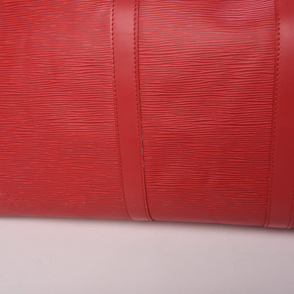 Louis Vuitton Epi Keepall 55 Castillan Red 19 of 23
