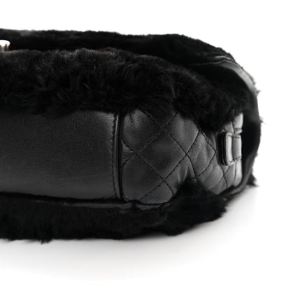 Chanel Rabbit Fur Medium Single Flap Black 10 of 10