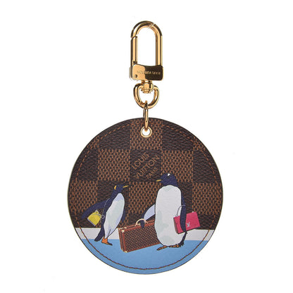 Louis Vuitton Damier Ebene Illustre Manchot Bag Charm Key Holder 1 of 4