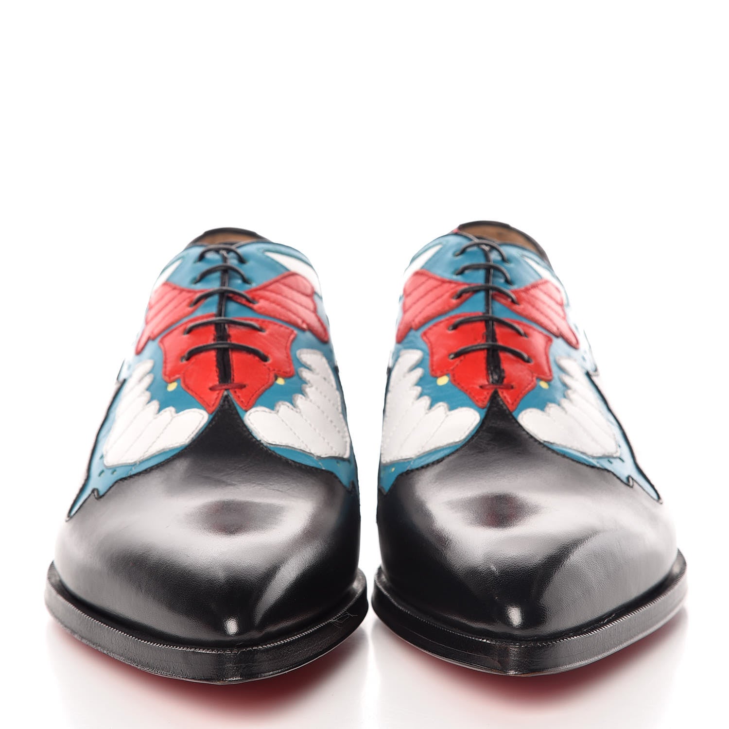 Christian Louboutin Calfskin Mens Chrisolido Flat Oxfords 40.5 Black 2 of 9