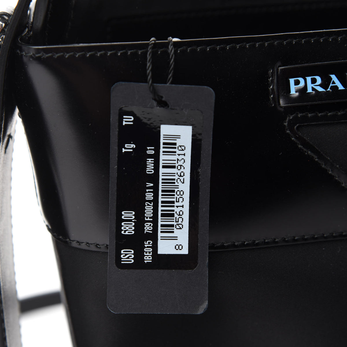 Tessuto Spazzolato Ouverture Bucket Bag Black