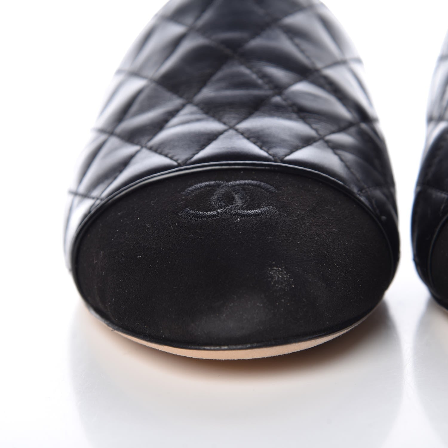 Chanel Lambskin Suede Quilted Mules 40.5 Black 9 of 11