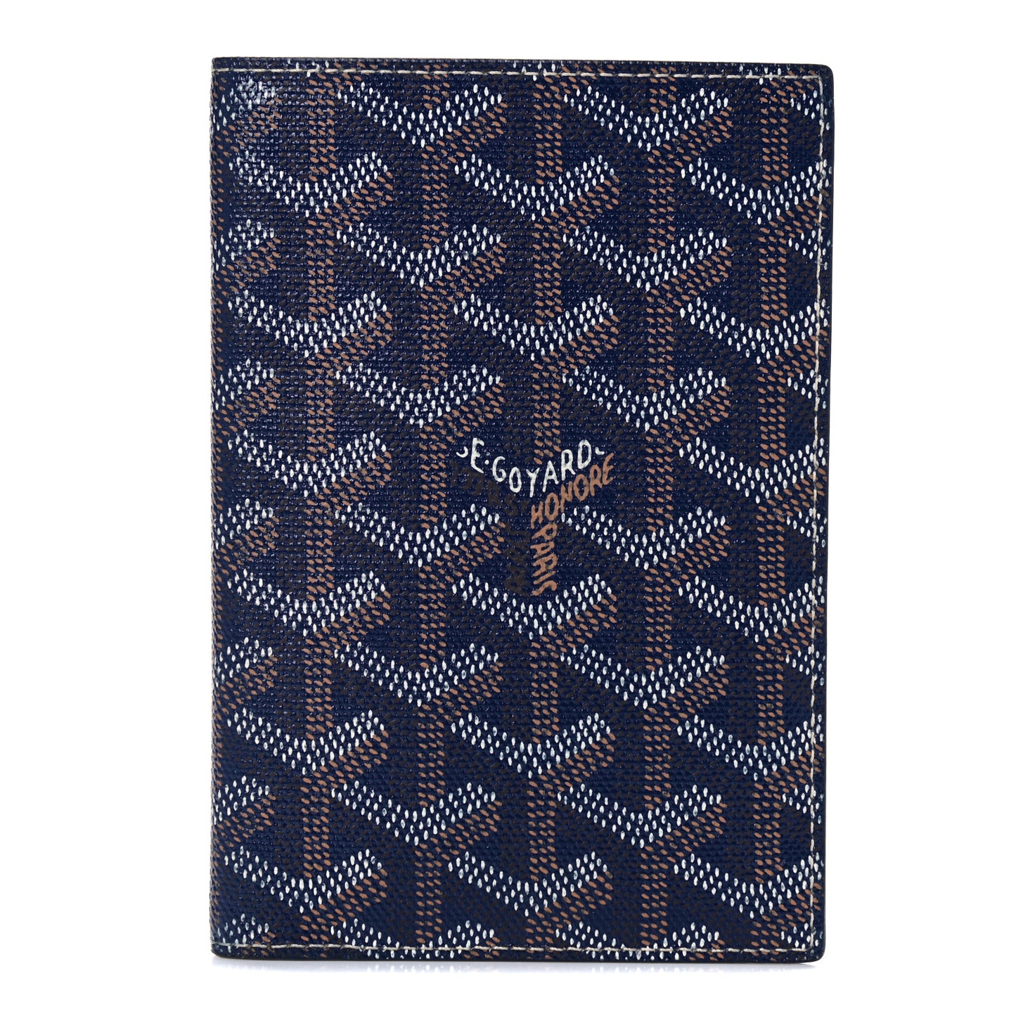 Goyardine Passport Wallet Navy