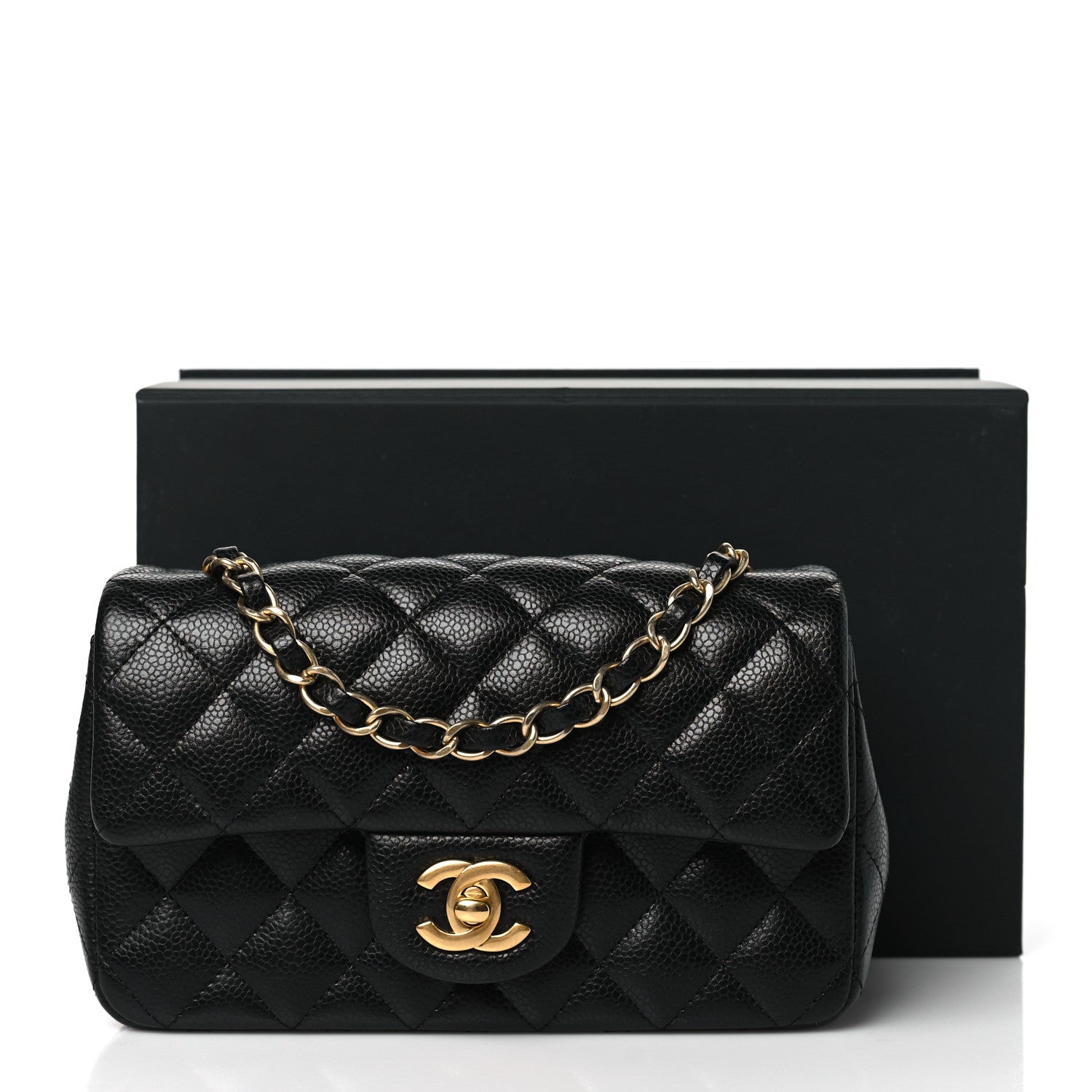 Chanel Caviar Quilted Mini Rectangular Flap Black 11 of 11