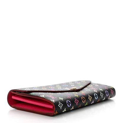 Louis Vuitton Monogram Multicolor Sarah Wallet NM Black Grenade 4 of 7
