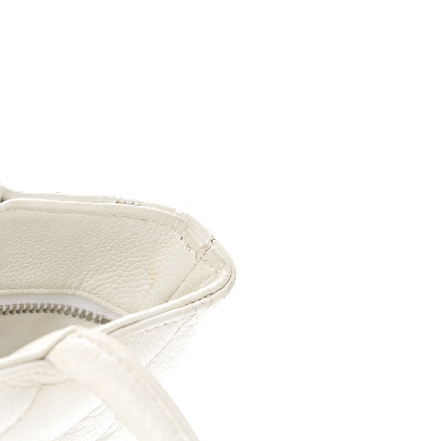 Chanel Caviar Quilted Medallion Tote White 13 of 13