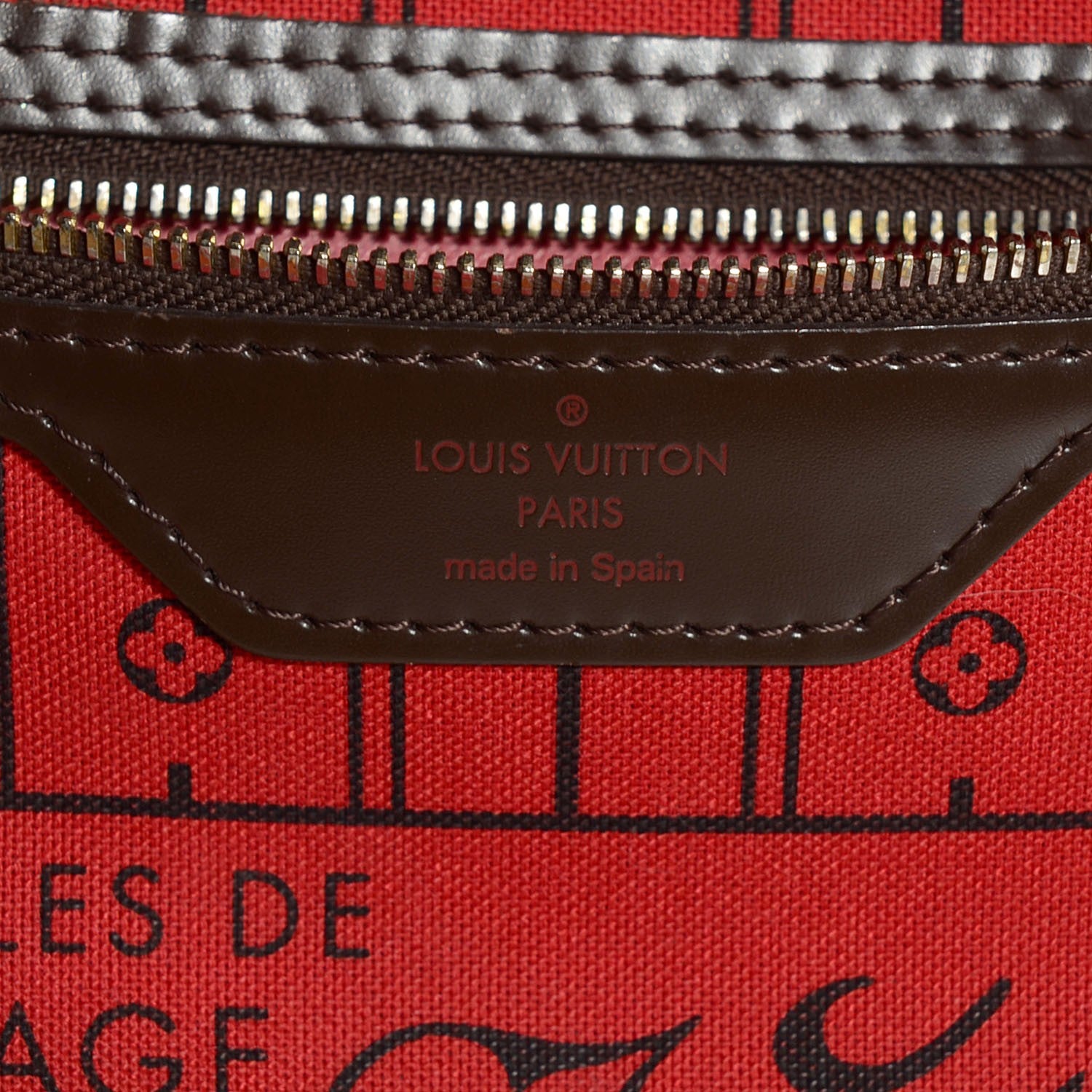 Louis Vuitton Damier Ebene Neverfull MM 6 of 7