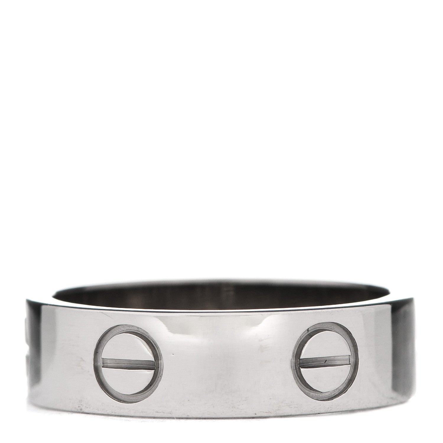 Cartier 18K White Gold 5.5mm LOVE Ring 56 7.5 3 of 5