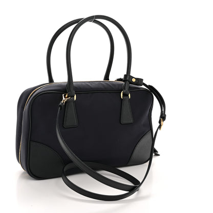 Prada Re-Nylon Saffiano Medium Re-Edition 1978 Two Handle Bag Bleu 3 of 11