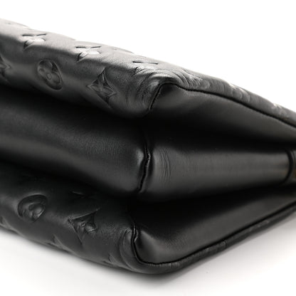 Louis Vuitton Lambskin Embossed Monogram Coussin PM Black 9 of 9