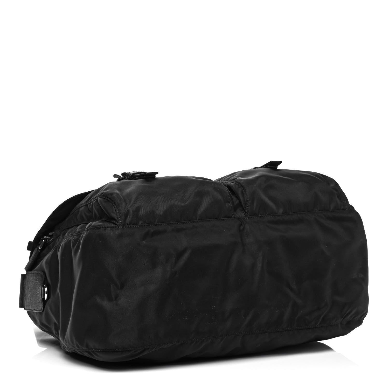 Prada Nylon Vela Messenger Bag Black 5 of 10