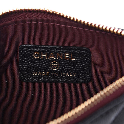 Chanel Caviar Quilted Small Cosmetic Case Black 5 of 6