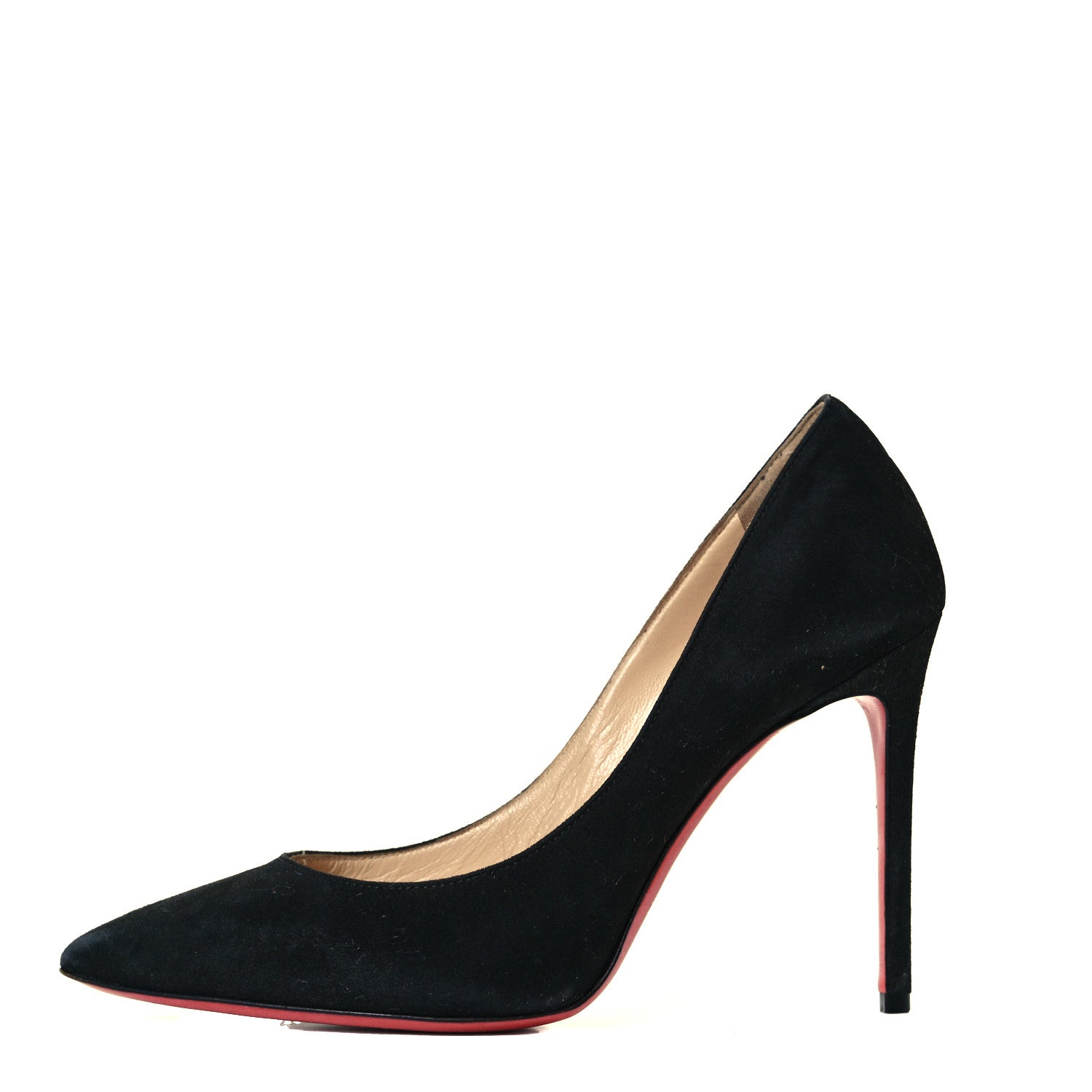 Christian Louboutin Suede Pigalle Follies 85 Pumps 38.5 Black 1 of 9