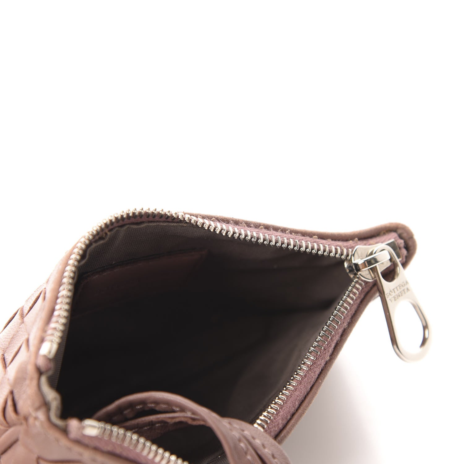 Bottega Veneta Nappa Intrecciato Key Holder Noce 5 of 8