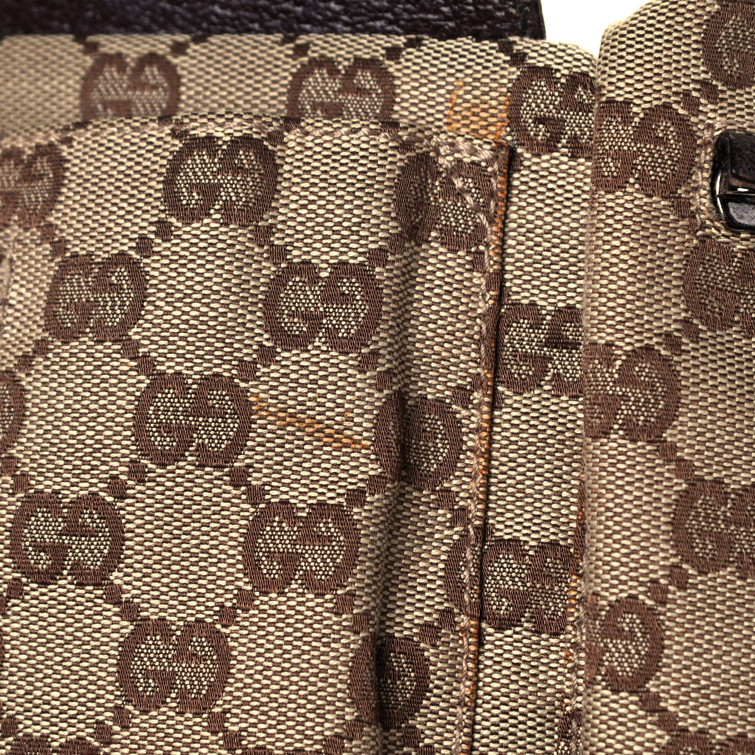 Gucci Monogram Web Belt Bag Dark Brown 11 of 12