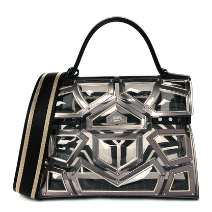 Delvaux Vinyl Gladiator Tempete Satchel Antique Silver 1 of 9