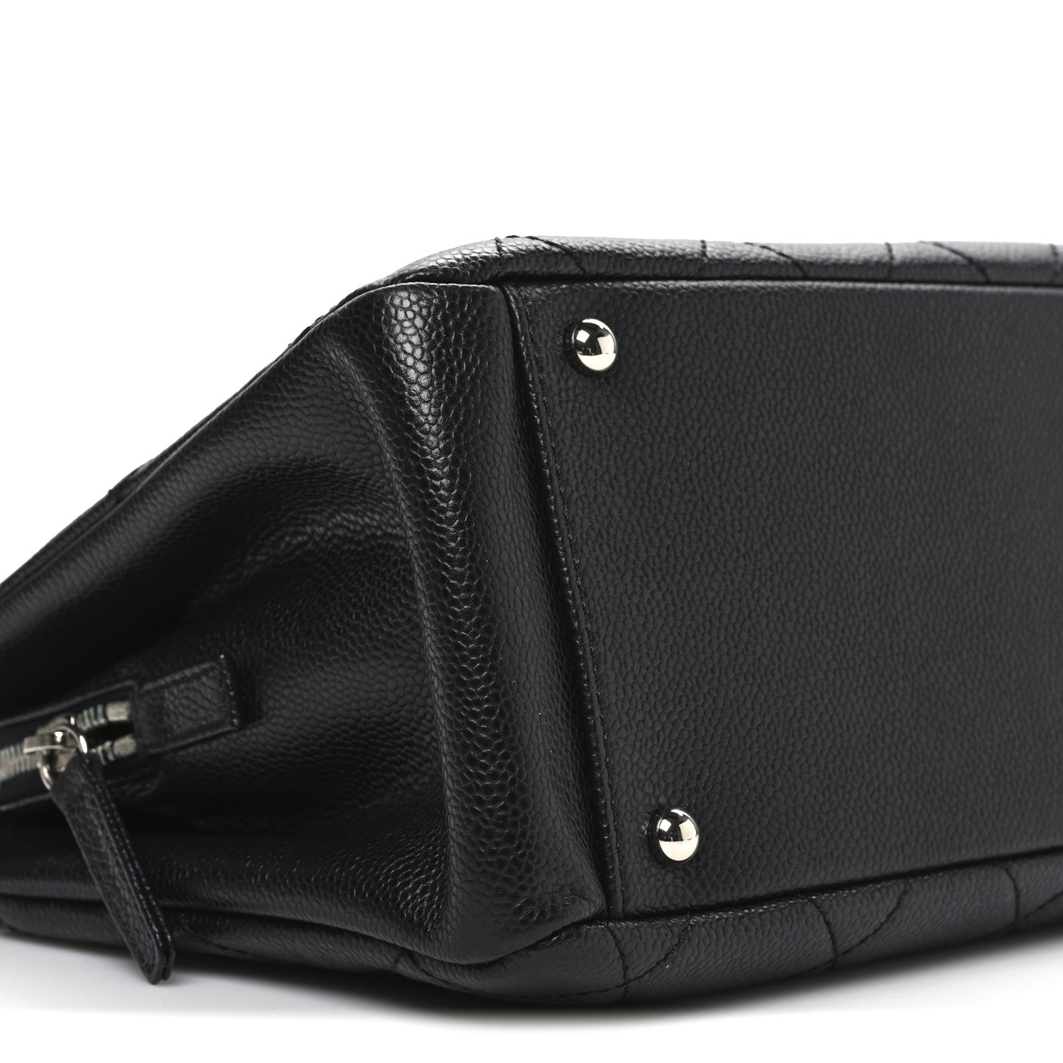 Chanel Caviar Quilted CC Timeless Soft Tote Black 9 of 10