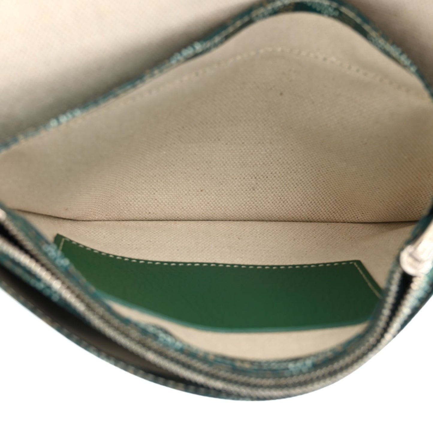 Goyardine Plumet Wallet Clutch Green