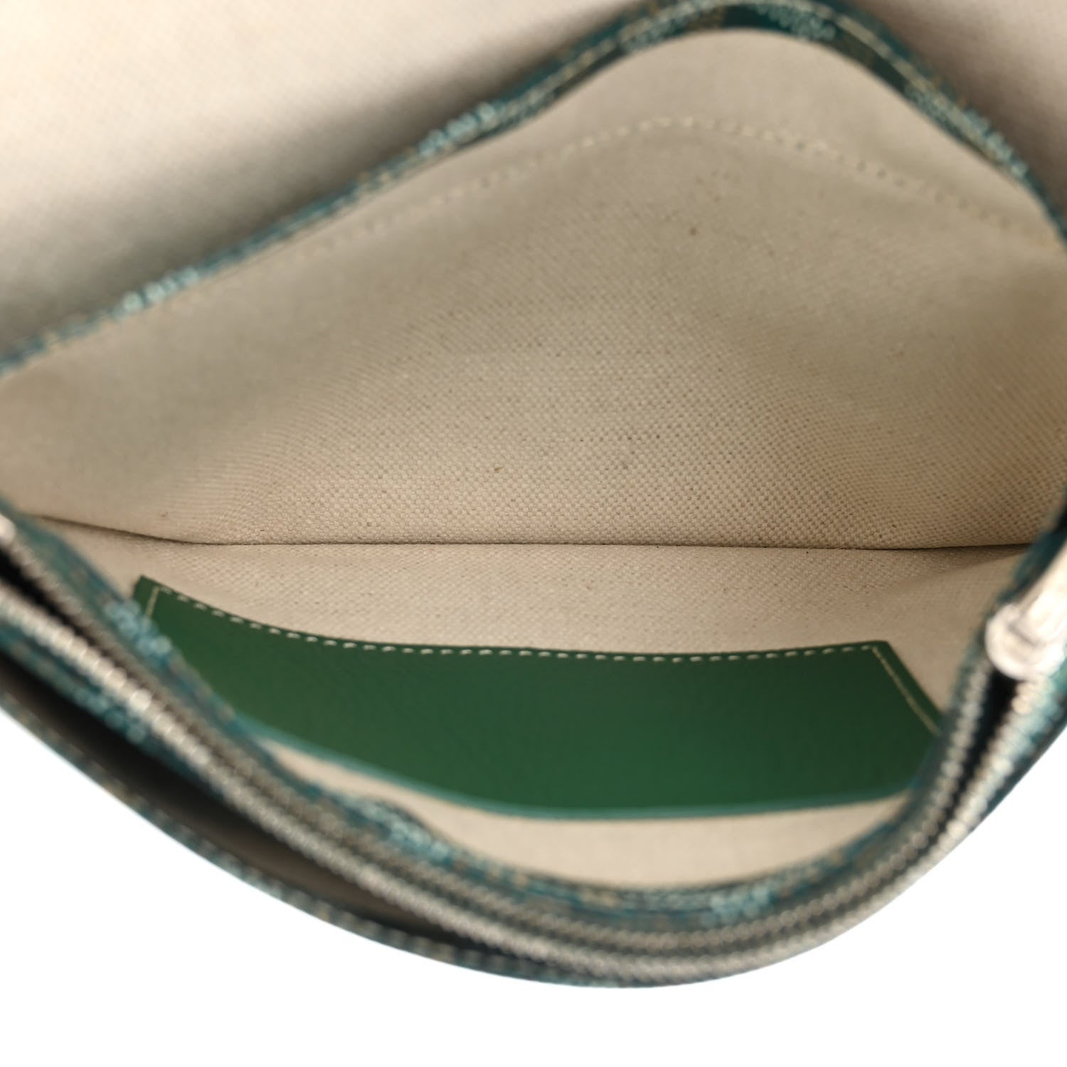 Goyard Goyardine Plumet Wallet Clutch Green 7 of 12