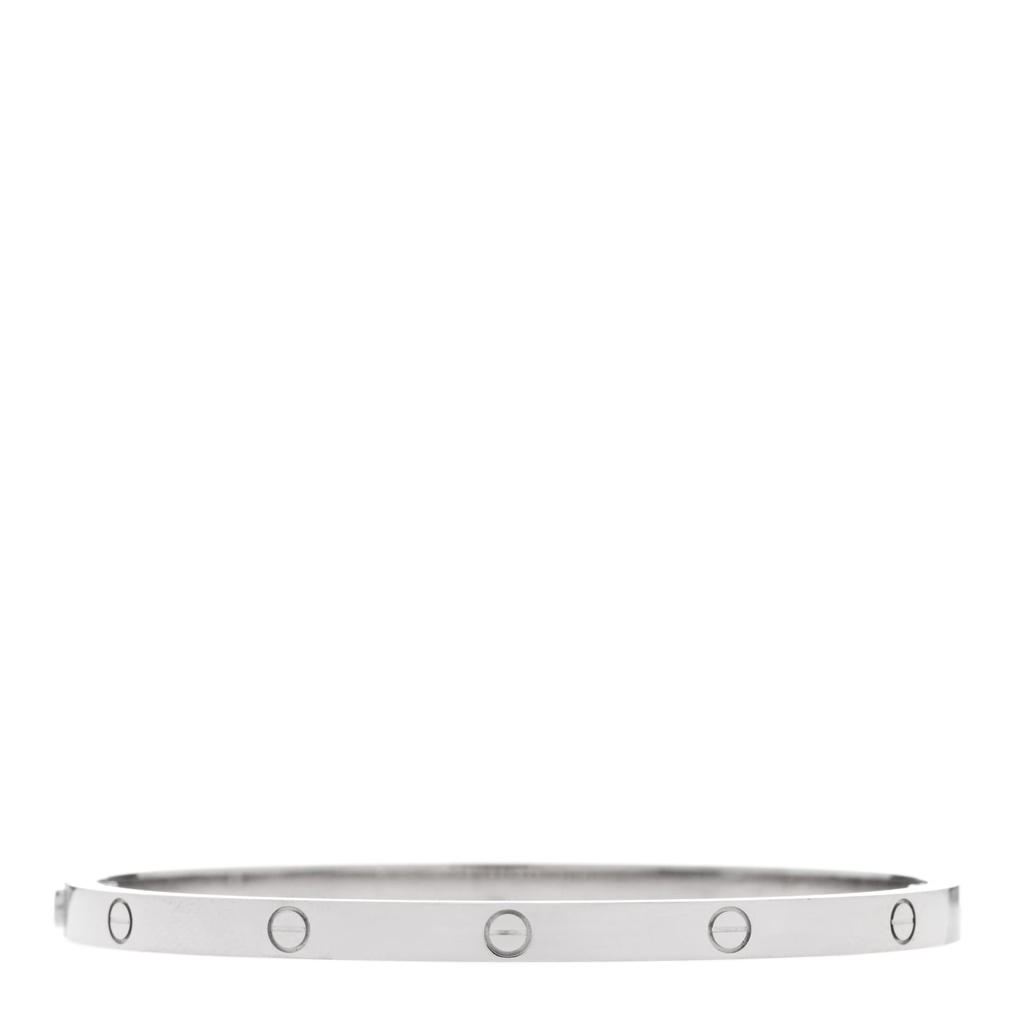 18K White Gold Small LOVE Bracelet 16
