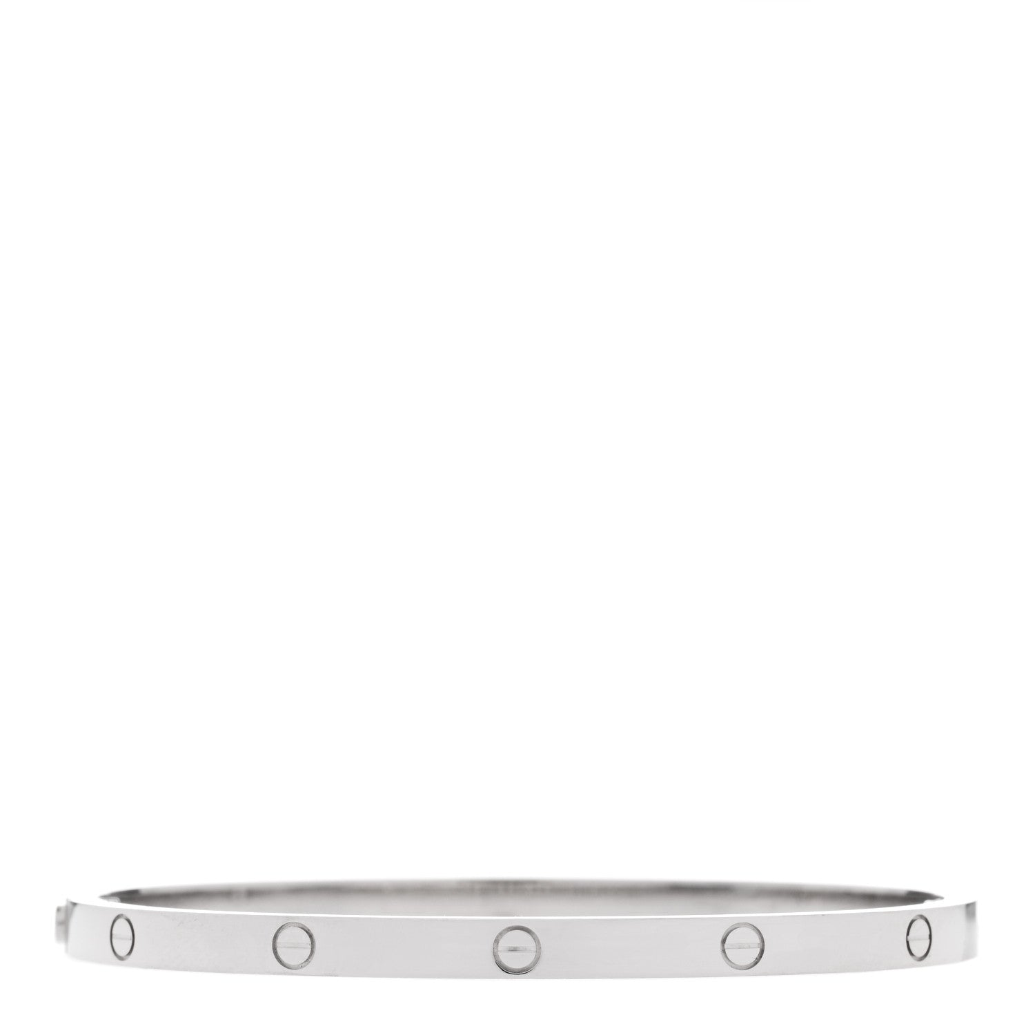 Cartier 18K White Gold Small LOVE Bracelet 16 2 of 7