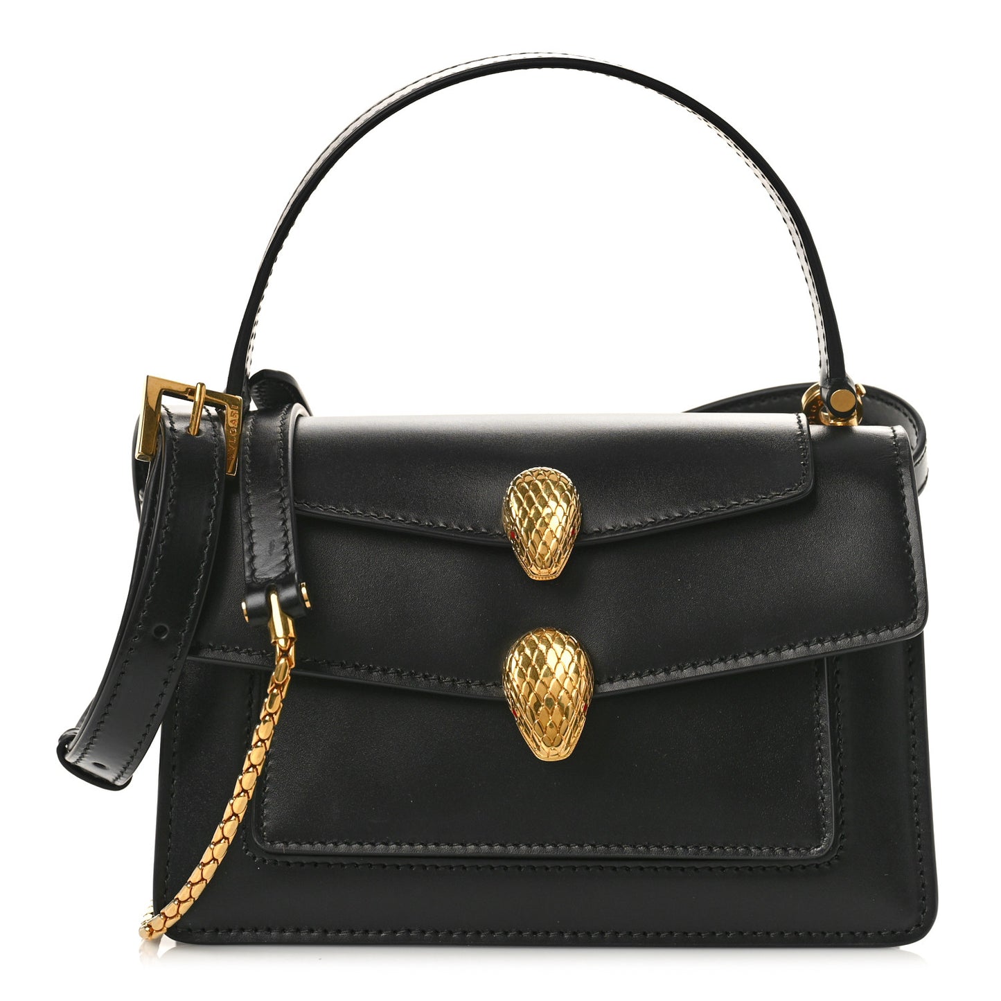 X ALEXANDER WANG Lambskin Serpenti Forever Belt Bag Black