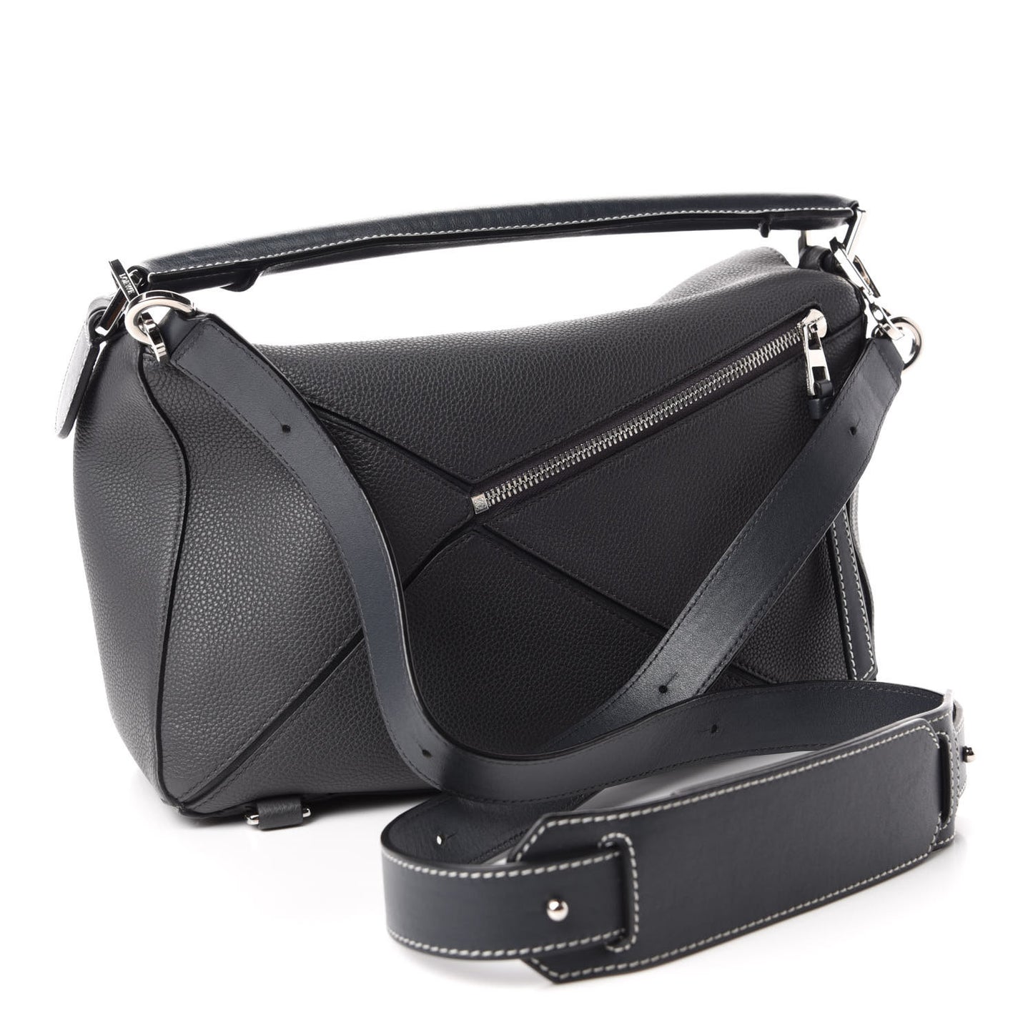 Calfskin Medium Puzzle Bag Grey