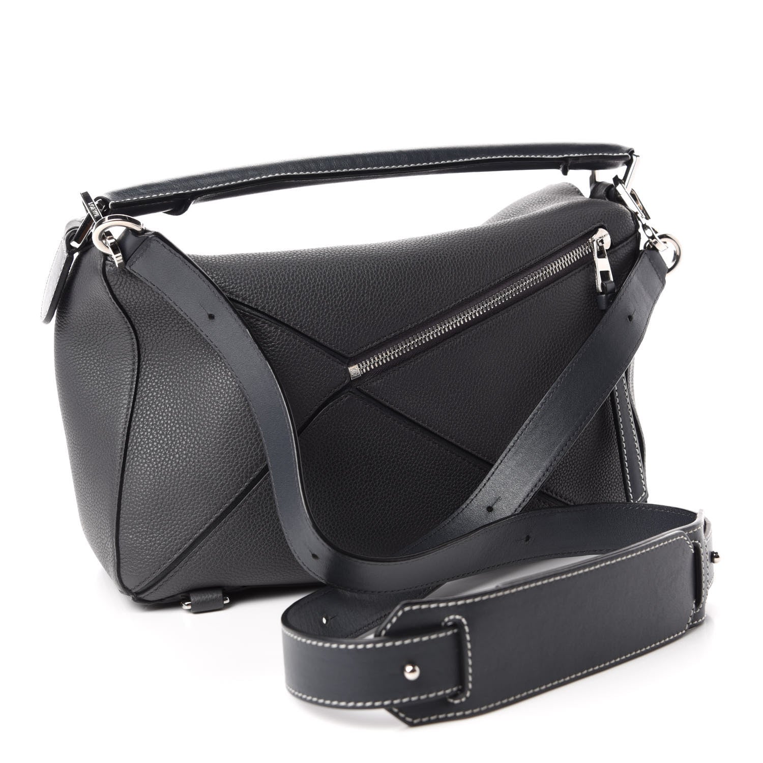 Loewe Calfskin Medium Puzzle Bag Grey 3 of 10