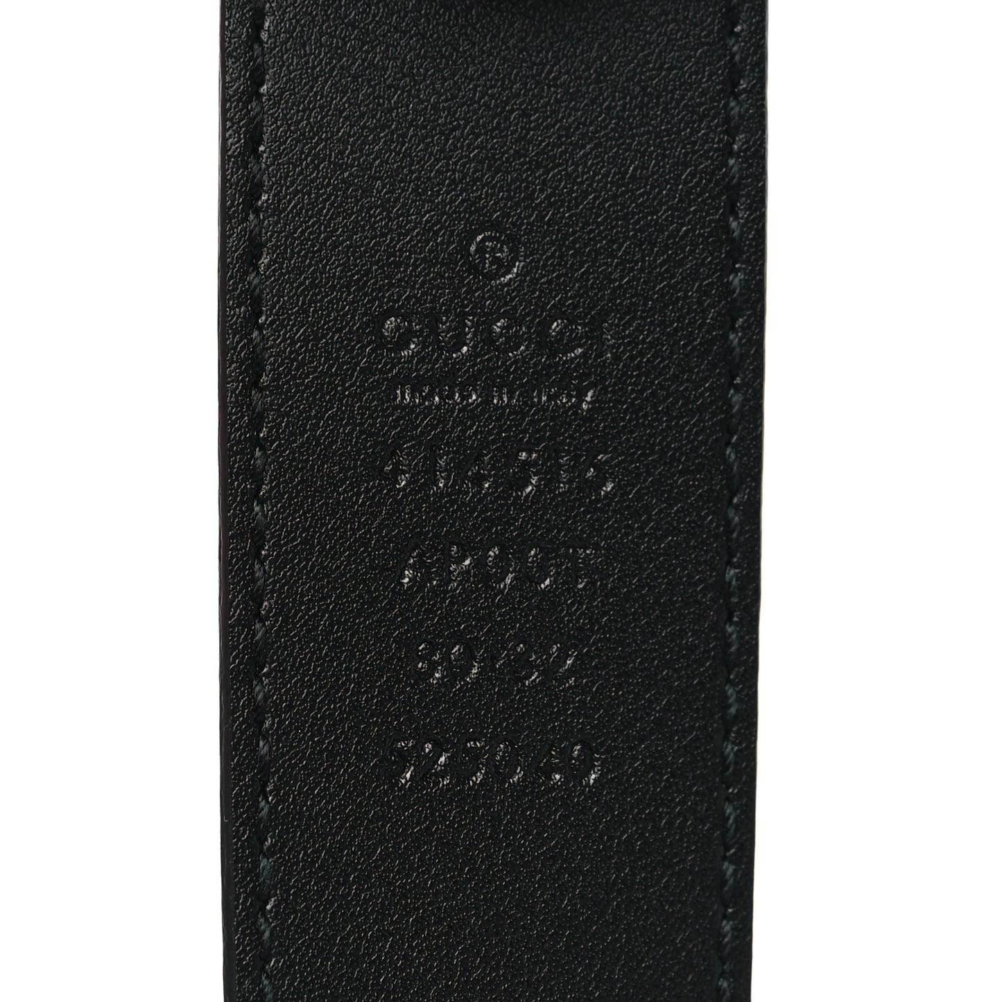Calfskin Double G 30mm Belt 80 32 Black