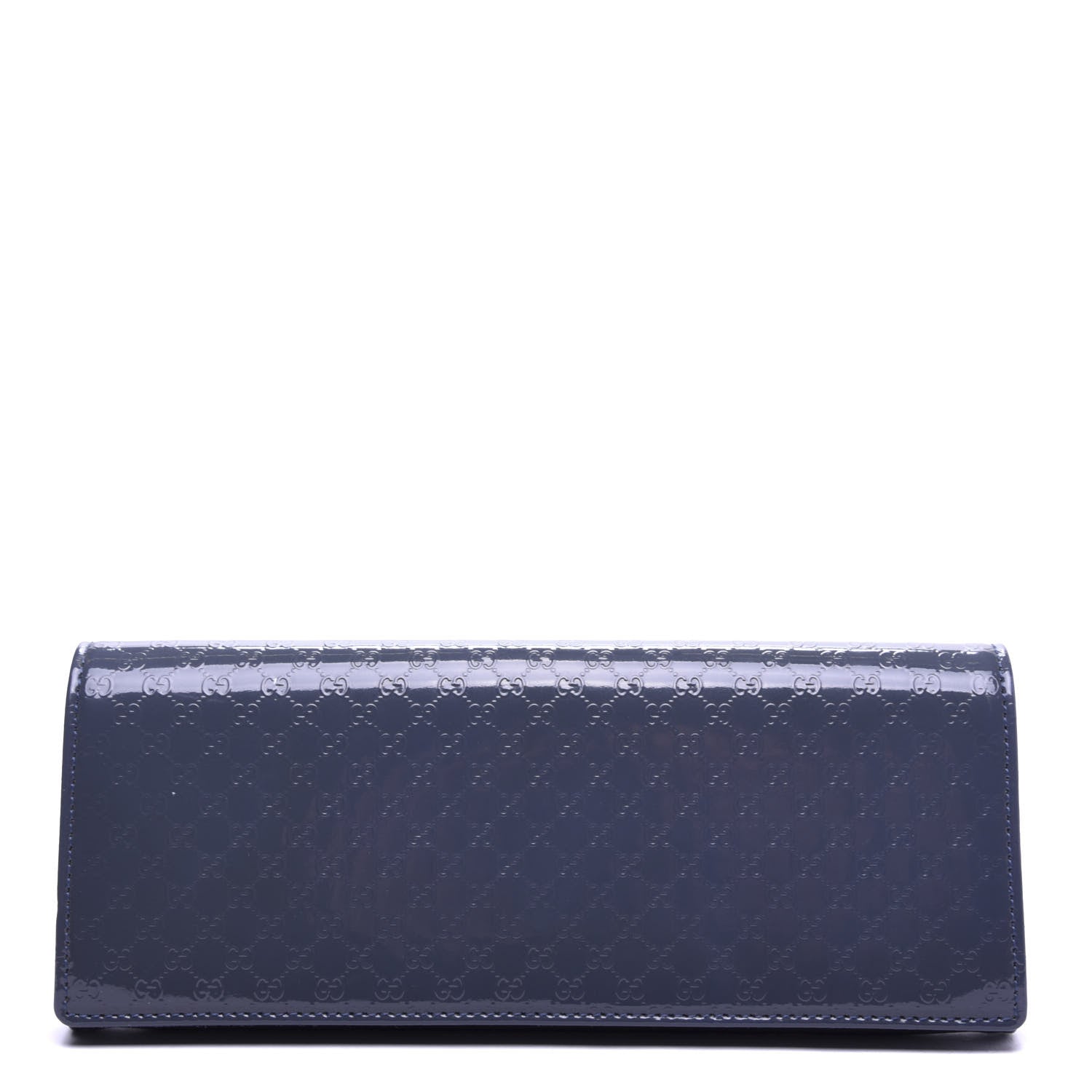 Gucci Patent Microguccissima Small Broadway Clutch Blue 1 of 7