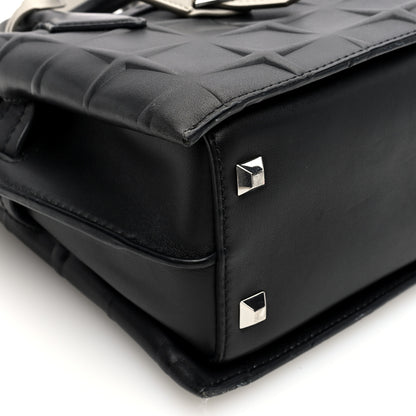 MCM Calfskin Embossed Park Avenue Mini Neo Milla Tote  Black 8 of 9